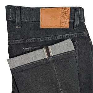 Spoke Jeans Men 35x32 Charcoal Gray Build C Selvedge Stretch Denim 10oz Travel